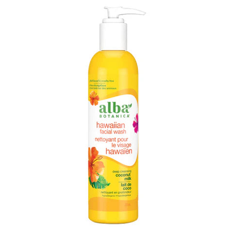 Alba Botanica, Hawaiian Facial Wash Deep Cleansing Coconut Milk