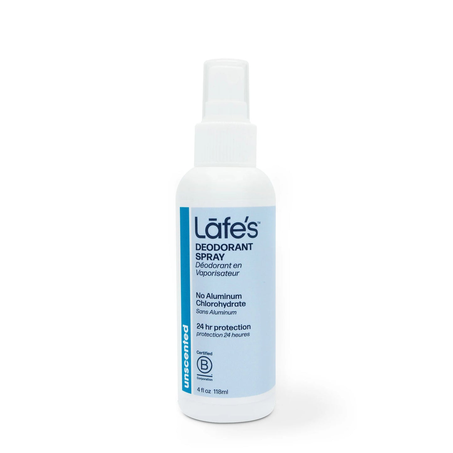 Lafe's Mineral Salt (Rock Salt) Aluminum Free Deodorant Spray Unscented (Fragrance Free) - 4 oz.