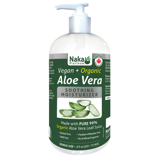 (Bonus Size) Platinum Moisturizer Vegan + Organic Aloe Gel -  340ml