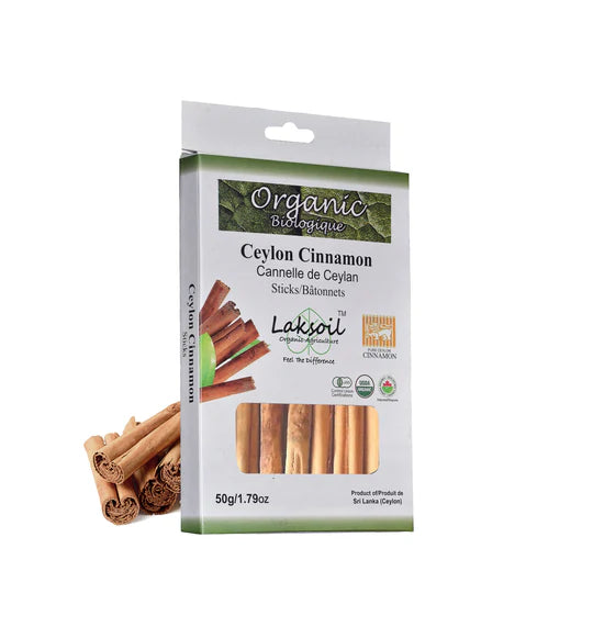 Certified ORGANIC Ceylon Cinnamon Sticks