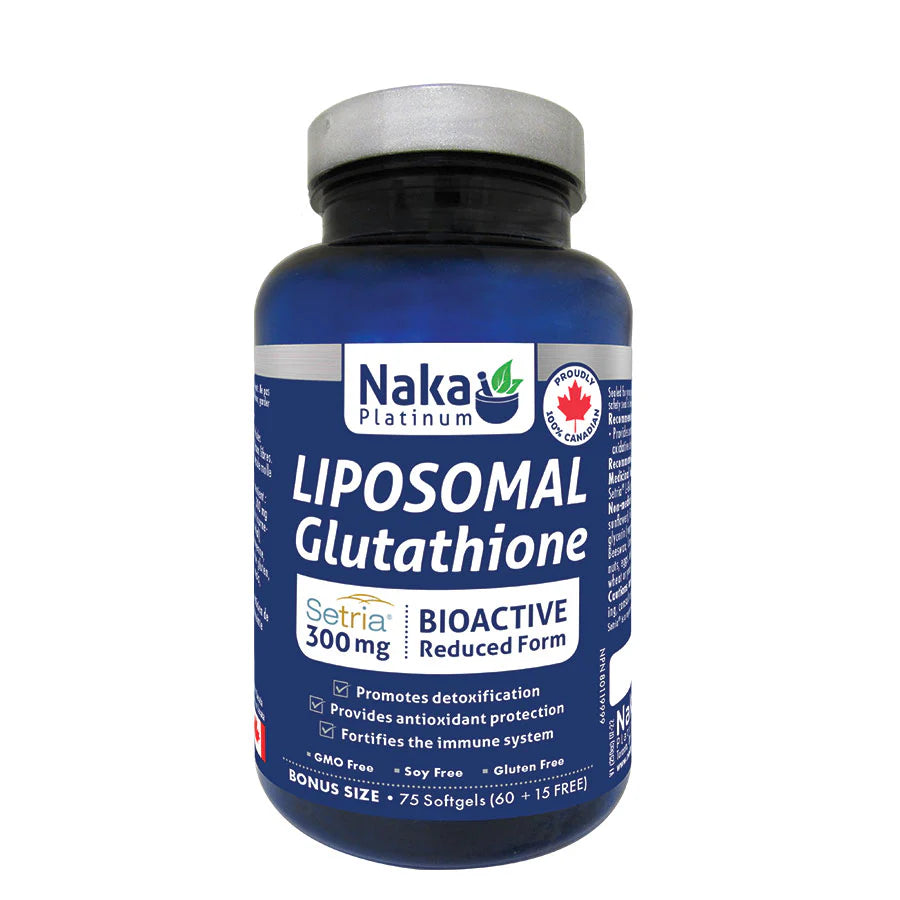 (Bonus Size) Platinum Liposomal Glutathione 300mg - 75 softgels