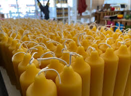 100% Beeswax Pillar Candle