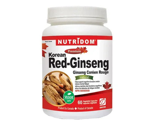 Nutridom Korean Red Panax Ginseng 500mg, 8% Ginsenoside