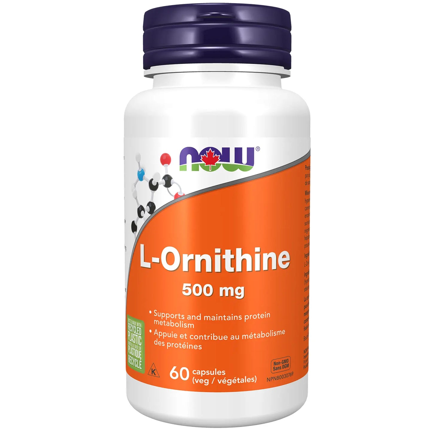 L-Ornithine 500 mg Veg Capsules