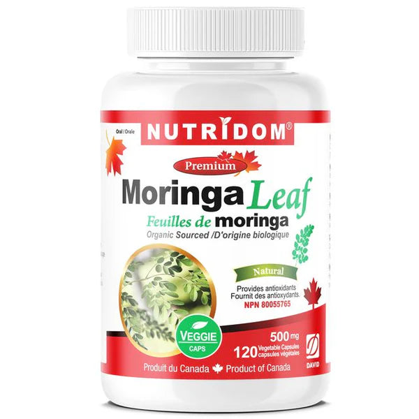 Nutridom Organic Moringa Leaf 500mg (120 Capsules)