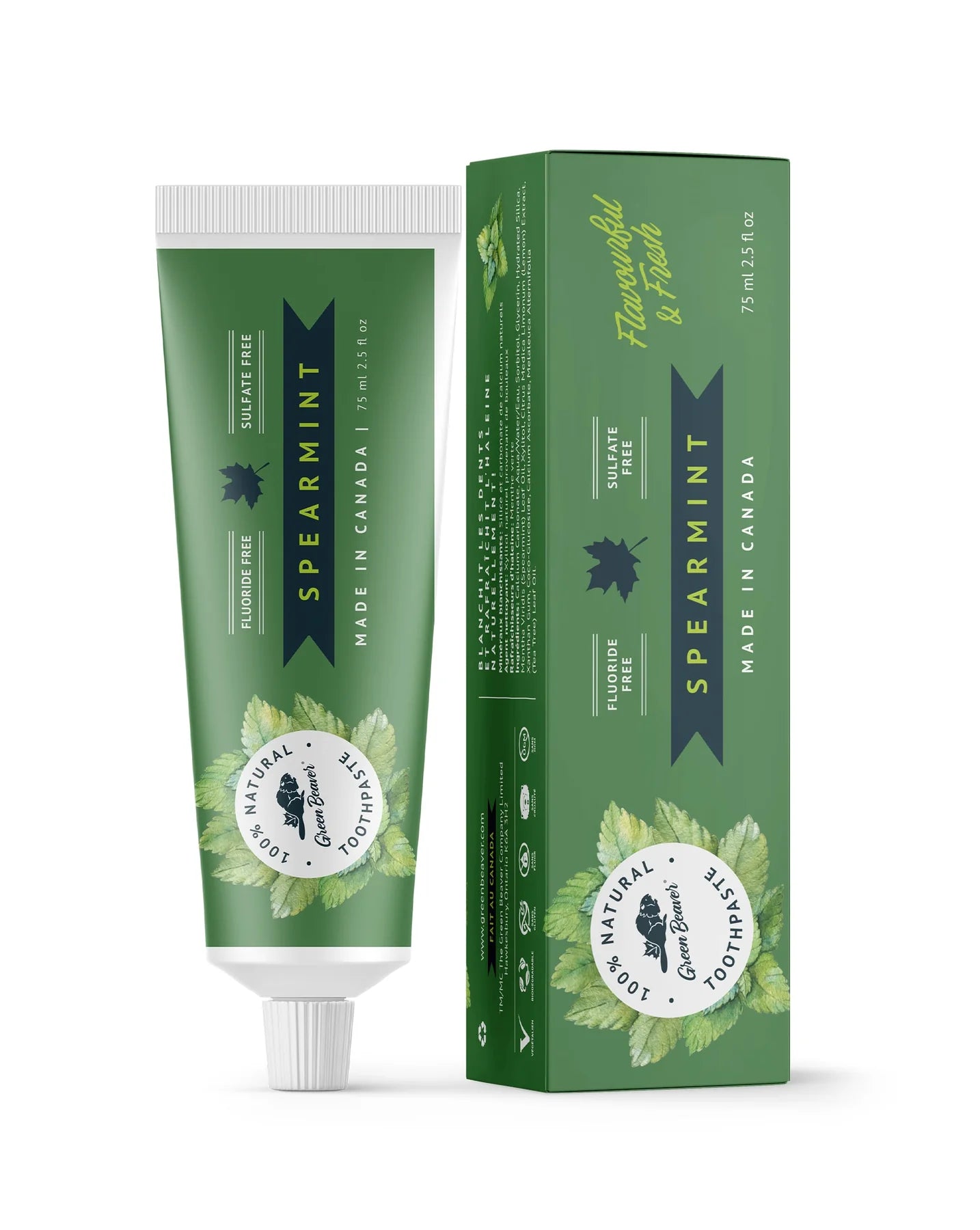 Green Beaver Natural Toothpaste - spearmint